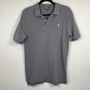 Polo Ralph Lauren Gray Polo Shirt XL Cotton Classic Short Sleeve Preppy